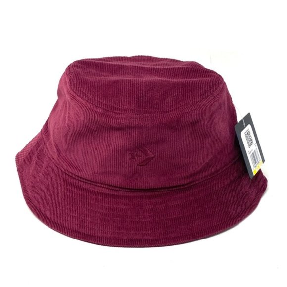 š„HOT SALEš„Converse Bucket Hat Wine Velvet Unisex Size M-L 10023961-A01 - Picture 1 of 4